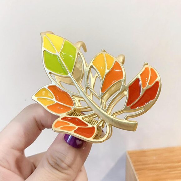 Leave Fall Elegant Hair Claw Clip main image 4